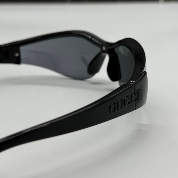 NEW GG1651S 004 GUCCI BLACK SILVER GEOMETRIC UNISEX GUCCI SUNGLASSES - Picture 8 of 12